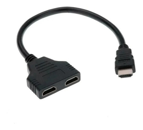 Cable Tipo Hdmi 1 Macho A Doble 2 Hembra Adaptador