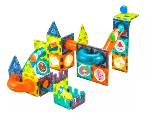 Juego Imanes Bloques magnéticos (40pcs) - Juego De Construcción Juegos Niños