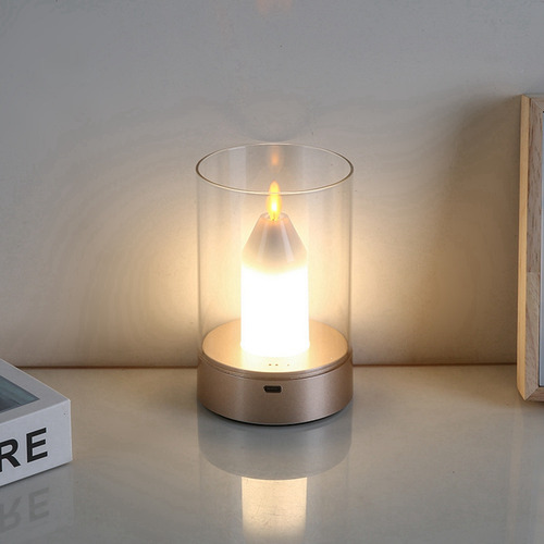 Vela Led Eléctrica Recargable Sin Llama Con Luz De Vela Usb