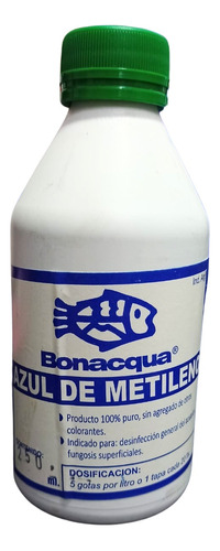 Bonacqua Azul De Metileno 250ml Desinfectante Peces Acuario