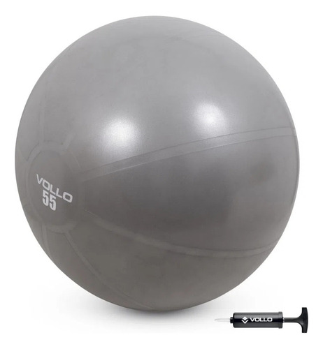Bola De Ginastica Yoga Pilates Gym Ball 55cm Com Bomba Vollo