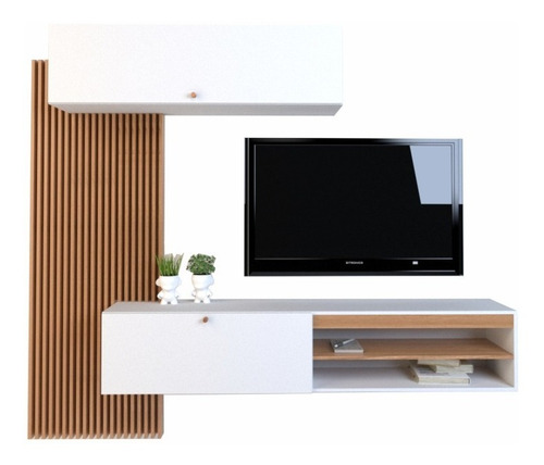 Imagen 1 de 7 de Centro De Entretenimiento Rack Tv Led Flotante Moderno Cuota