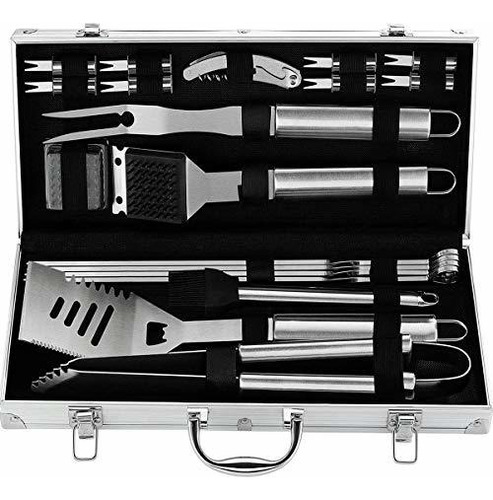 20 Piece Heavy Duty Bbq Grill Tools Set - Extra Thick St