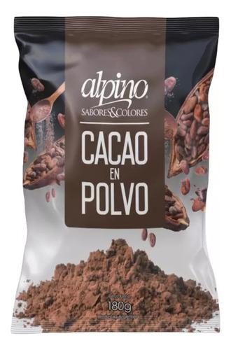 Cacao Amargo En Polvo X 180 Gr Alpino - Kosher
