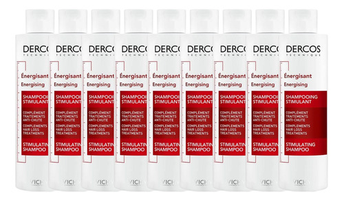 Combo X9 Dercos Shampoo Energizante Anticaída 200 Ml