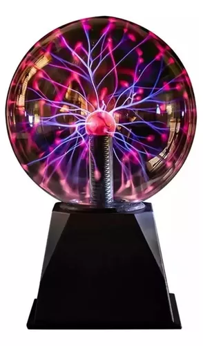 Lampara Bola Plasma Mesa Cristal Sensor Tesla