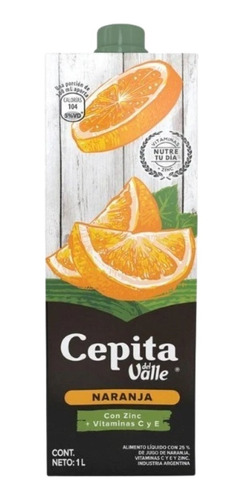 Jugo De Naranja Cepita 1lts. Quirino Bebidas