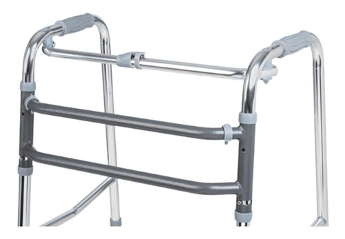 Imagem 3 de 8 de Andador De Idoso Aluminio Fixo Articulado Dobravel