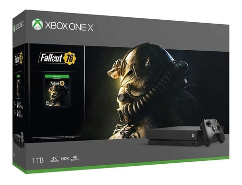 Imagen 4 de 4 de Microsoft Xbox One X 1TB Fallout 76 Bundle color negro