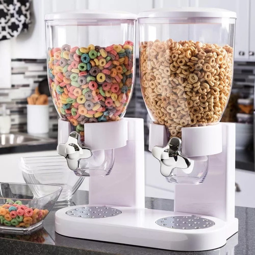 Dispenser De Cereales Doble Dosificador Alimentos Moderno