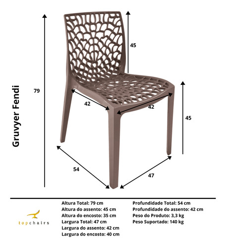 Cadeira Gruvyer Kit Com 12