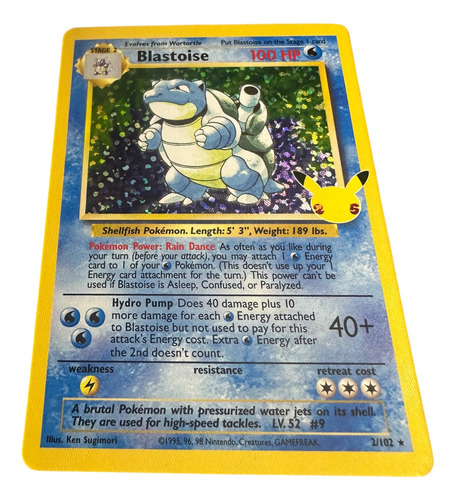 Blastoise 02/102 - Celebrations - Pokemon Tcg