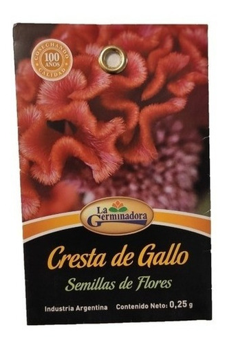 Semillas Cresta De Gallo 0,25g Xsobre La Germinadora Flores 