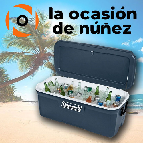 Imagen 4 de 7 de Conservadora Coleman 150qt Heladera Termica Camping Frio 3 D