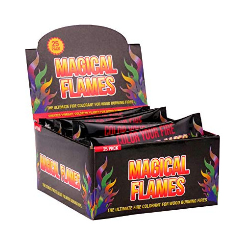 Llamas Magicas 25 Pack Para Fogatas De Colores Fuego De Leñ