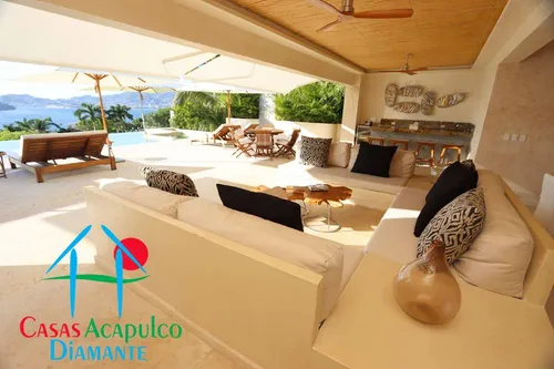Cad Tres Vistas. Terraza Con Asoleadero, Alberca Privada, Palapa Y Preciosa Vista Al Mar