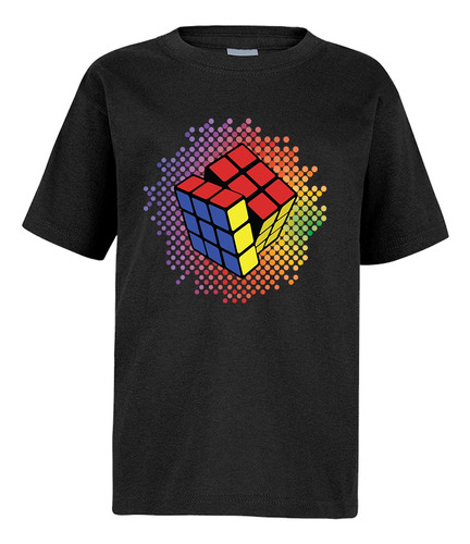 Playera Estampado Cubo Mágico Diferentes Colores 1 Pza