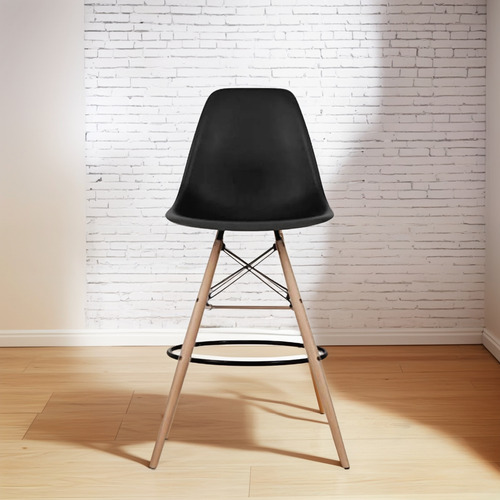 Banco De Plástico Tipo Taburete Eames Alto Rocco Banco