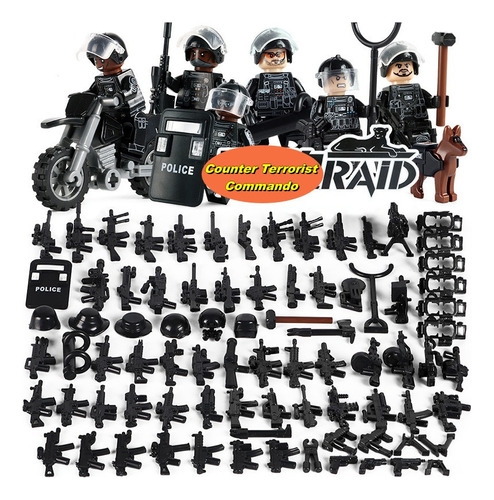 Minifiguras Militares Soldado Juguete-panteras Fuerzas