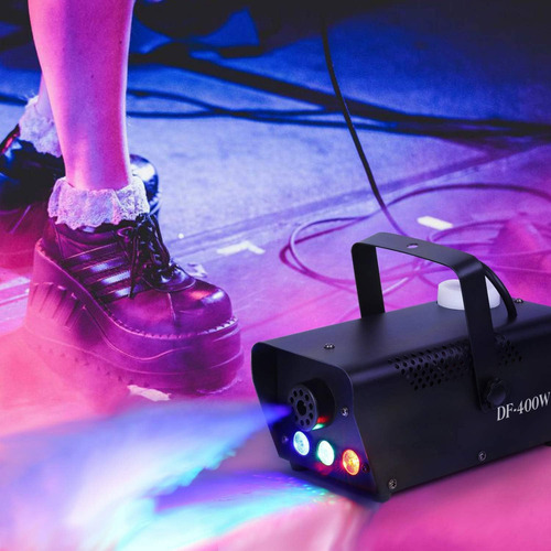 Máquina De Fumaça 3 Leds Rgb 110v Controle Sem Fio Eventos