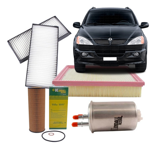 Kit Filtros Mantencion Ssangyong Kyron 2.0 D20dt 2006-207