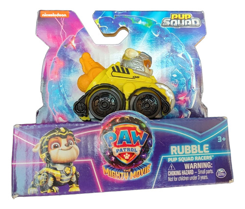 Set De 2 Vehículos Paw Patrol Pup Squad Racers Skye Rubble Amarillo