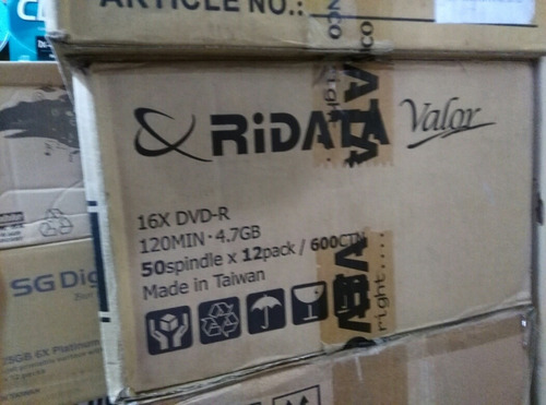 Dvd Virgen Ridata Dvd-r 4.7 Gb Rotulados Originales