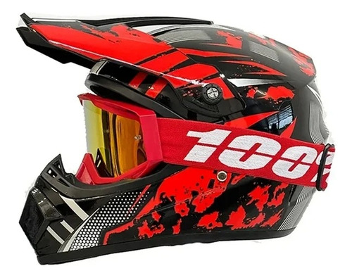 Casco De Moto Todoterreno Integral Para Motocross Motobike