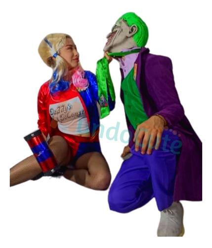 Imagen 3 de 4 de Disfraz Harley Quinn Para Mujer Adulto Disfraces