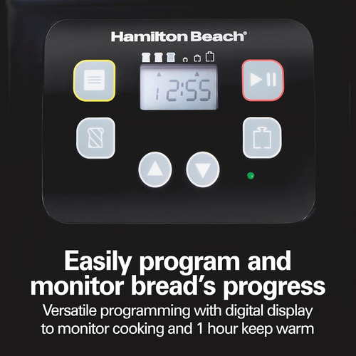 Máquina Para Hacer Pan Hamilton Beach 12 Programas Renewed (Reacondicionado)