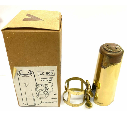 Abraçadeira Sax Tenor C/ Tampa Vandoren Lc 803 Novo Vitrine