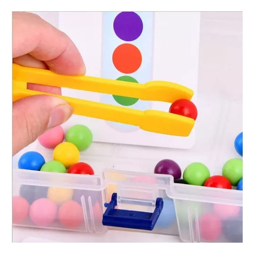 Juego Didáctico Tubo De Ensayo Con Cuentas De Colores