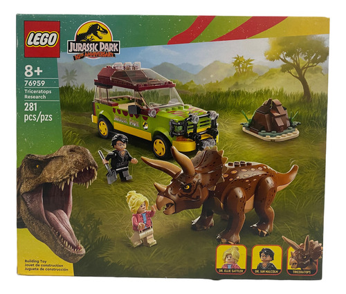 Lego Jurassic Park Rescate De Triceratops 281 Pcs Mod 76959