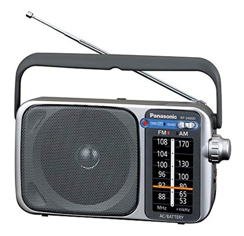 Radio Panasonic Rf-2400d Am / Fm, Plateado