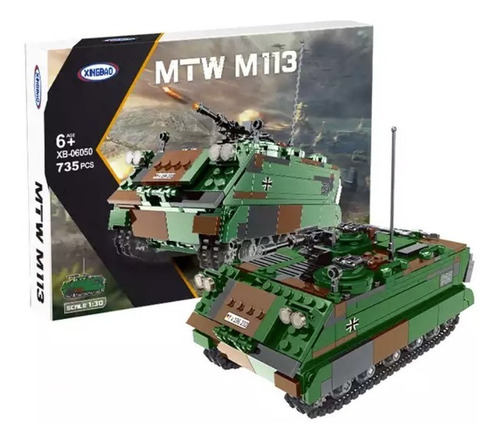 Blindado Tanque M-113 Ejercito De Chile, Lego Blockwar