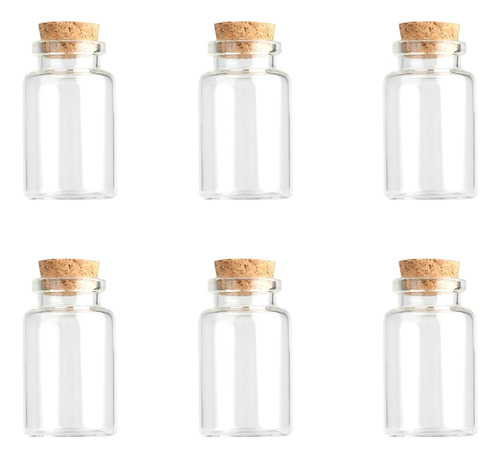 Jiuyue 15pcs Botella De Vidrio De 20 Ml Con Corcho, Botellas