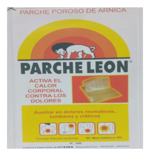 Parche De Leon - Alivia Dolor Articular Y Muscular X 12und