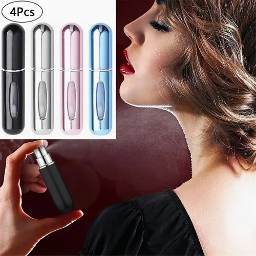 Imagen 10 de 10 de 4 Pcs Atomizador De Perfume, Botellas De Perfume 5ml Viaje