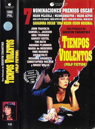 Tiempos Violentos Pulp Fiction Vhs Quentin Tarantino Leer