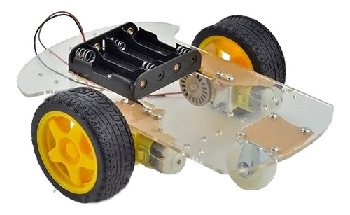 Chasis Rueda Loca De 3 Llantas Robot Arduino Mv 