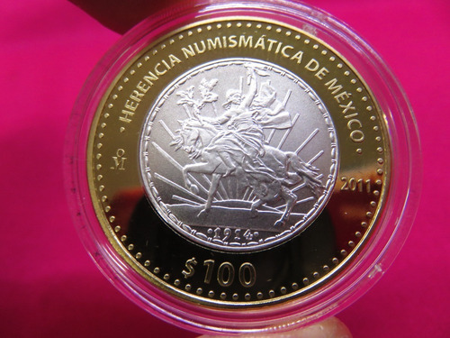 Imagen 3 de 3 de Moneda Herencia Numismatica Peso Caballito 1914 #5