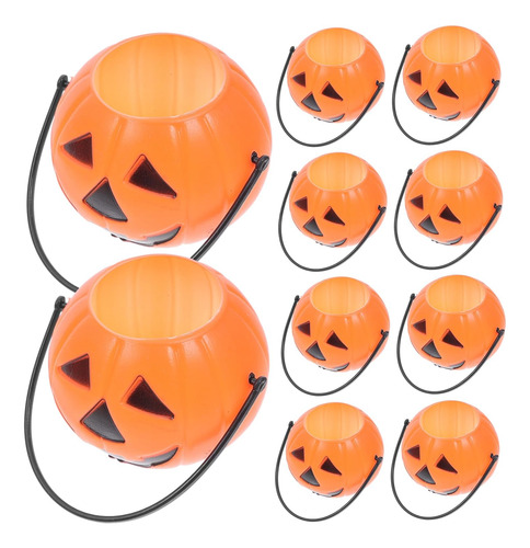 8 Cubos De Dulces De Halloween, Cubo De Calabaza Truco O Tra