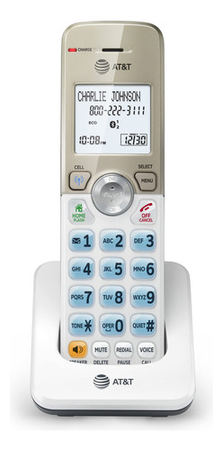 Auricular Accesorio Dl70019 De At&t Para Teléfono Dl72x19 Con Conexión Bluetooth Al Celular, Bloqueo De Llamadas, Pantalla Retroiluminada De 1.8 Pulgadas, Botones Grandes, Intercomunicador Y Alcance