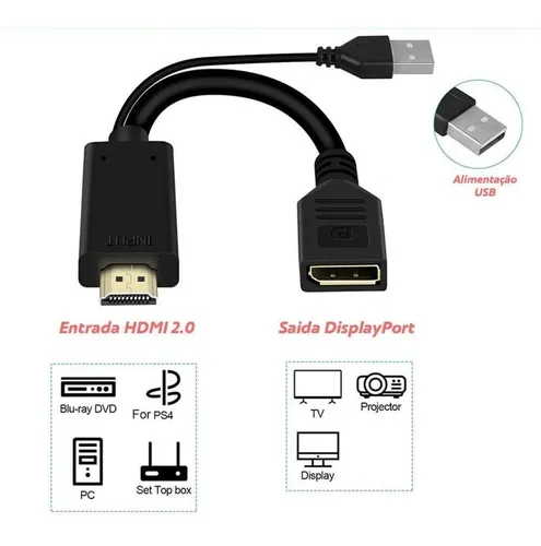 Conversor hdmi displayport sale