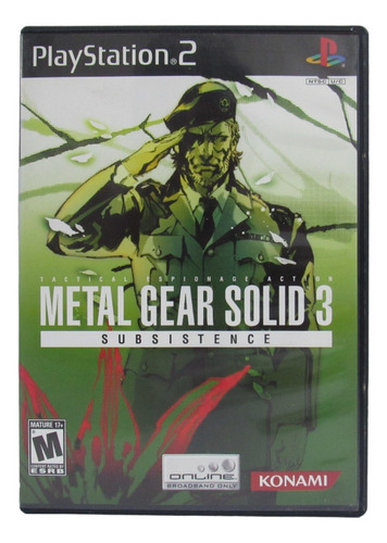 Metal Gear Solid 3 Subsistence - Playstation 2 (Reacondicionado)