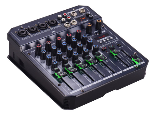 Mixing Console T6 Dsp Card Mixing Sound Mixer Built-in Audio