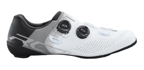 Imagem 2 de 5 de Sapatilha Shimano Road Rc7 Rc702 Branca Carbono Sistema Boa