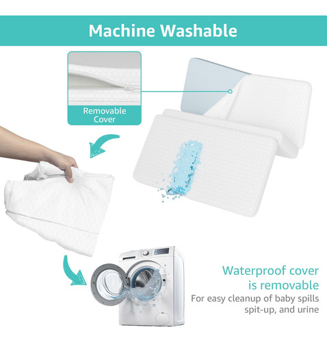 Colchón De Espuma Viscoelástica Plegable Para Cuna Y Corrali