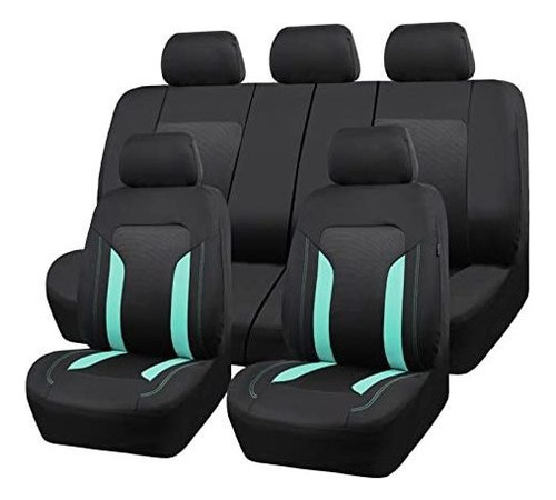 Car-grand Fundas De Asiento De Coche De Malla Y Tela, De