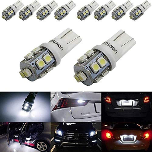 Ijdmtoy 10 Xenon White 10smd 360degree Shine 168 194 2825 W5